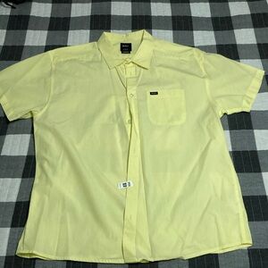 Men’s casual button down RVCA yellow size L